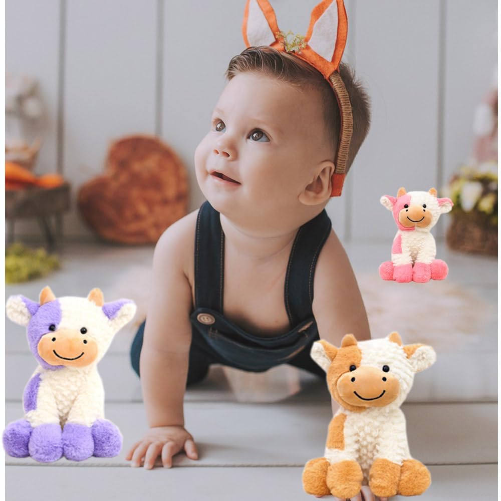 Cow Stuffed Animal Cute Cow Plush Doll Toy 9 Inch