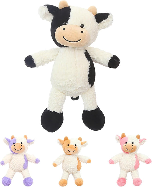 Cute Cow Plush Toy 11.8" Standing Cow Classic Black Stuffed Animals Doll
