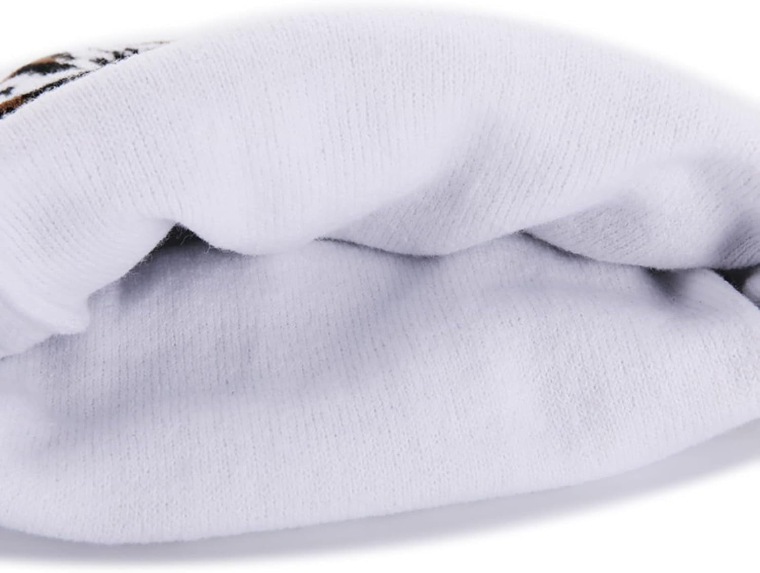 Cow Print Beanie Hats for Women Men Warm Knit Hat 
